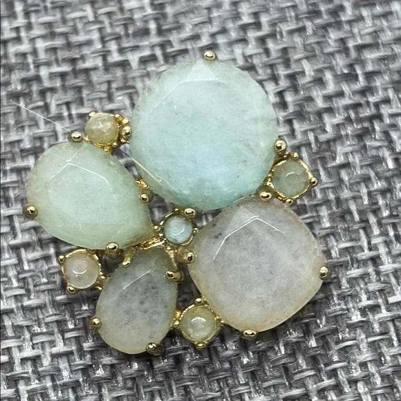 Kate Spade Green Gemstone Cluster Earrings - Picture 3 of 9